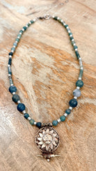 New Beginnings Moss and Indian Agate Necklace by RJC - Rebecca James Clothing