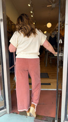 Peace Time Getaway Boho Lounge Pants with Crochet Trim - Rebecca James Clothing