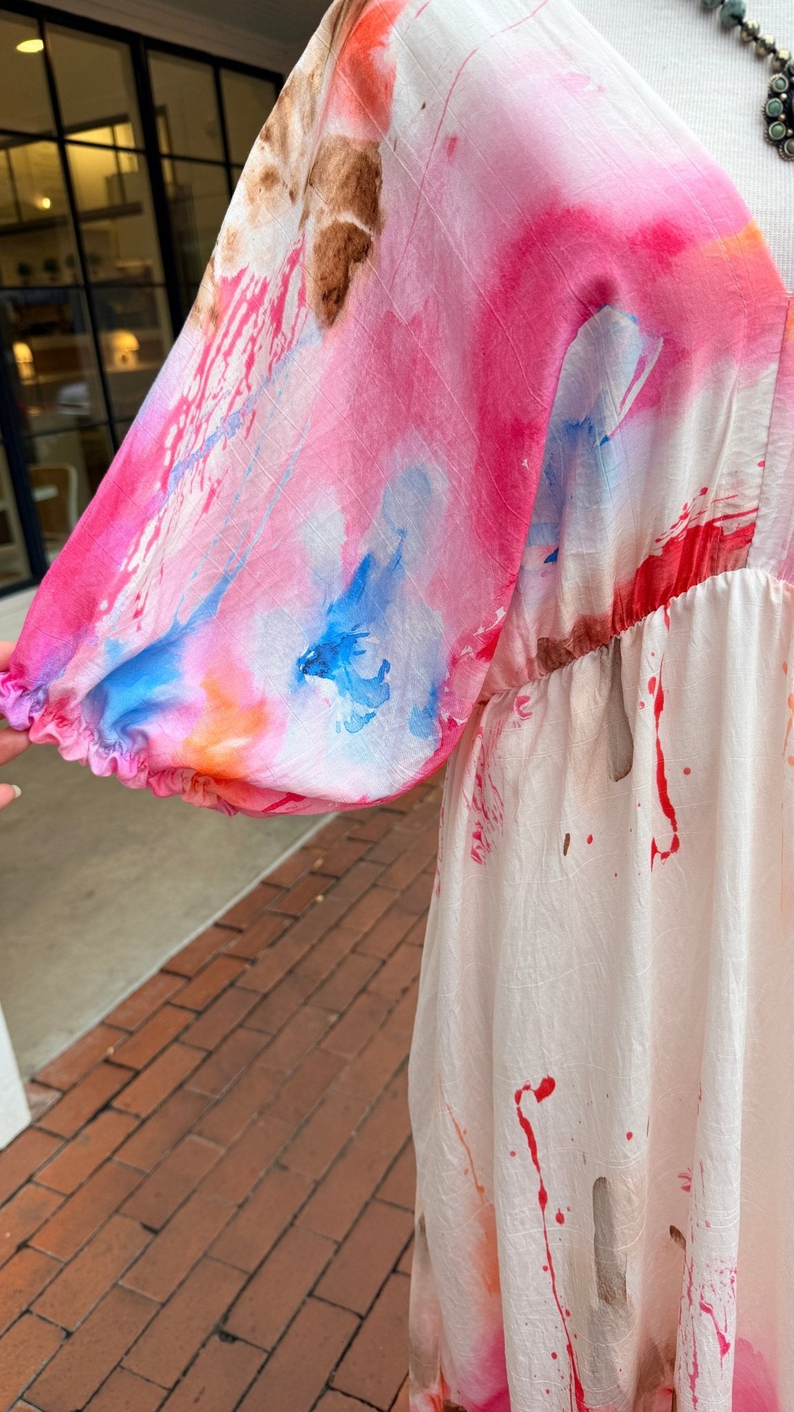 Pink Swirl Boho Maxi Dress - Rebecca James Clothing