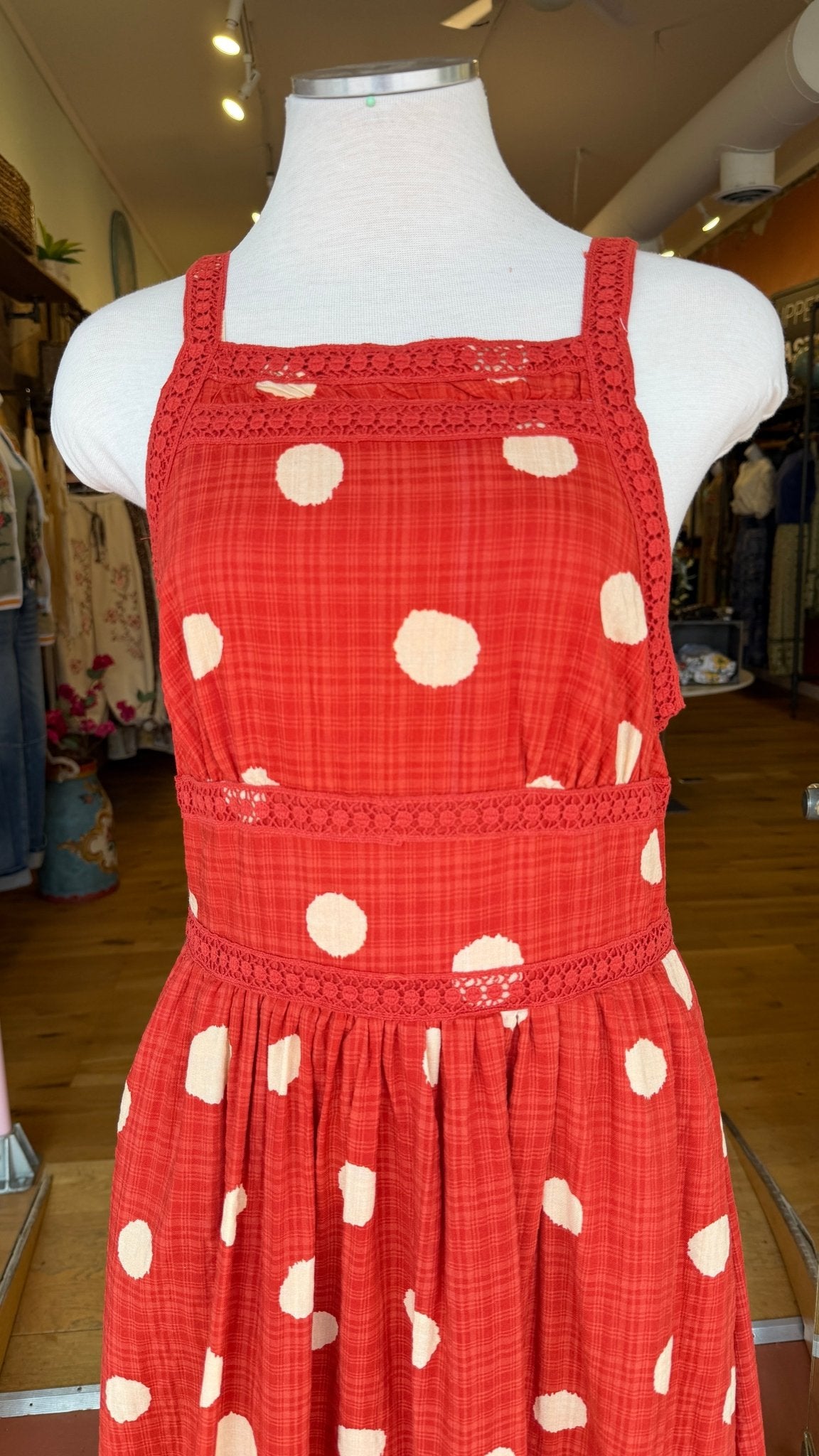 Poppy Fields Red Polka Dot Sundress - Rebecca James Clothing
