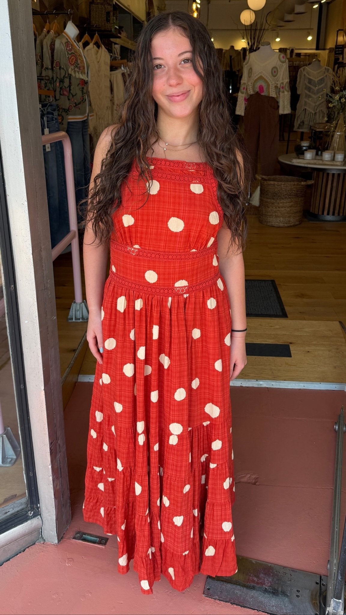 Poppy Fields Red Polka Dot Sundress - Rebecca James Clothing