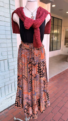 Pumpkin Spice Life Maxi Skirt - Rebecca James Clothing