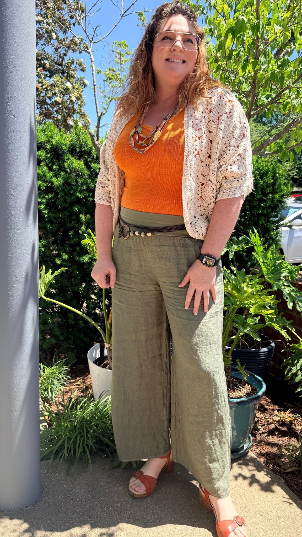 Raw Edge V Neck Top - Rebecca James Clothing