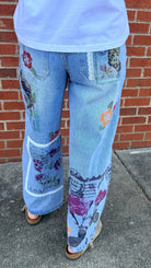 Sealed With A Kiss Postage Stamp Jeans - Rebecca James Clothing