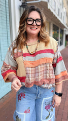 Season's Change Color Block Top - Rebecca James Clothing