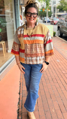 Season's Change Color Block Top - Rebecca James Clothing