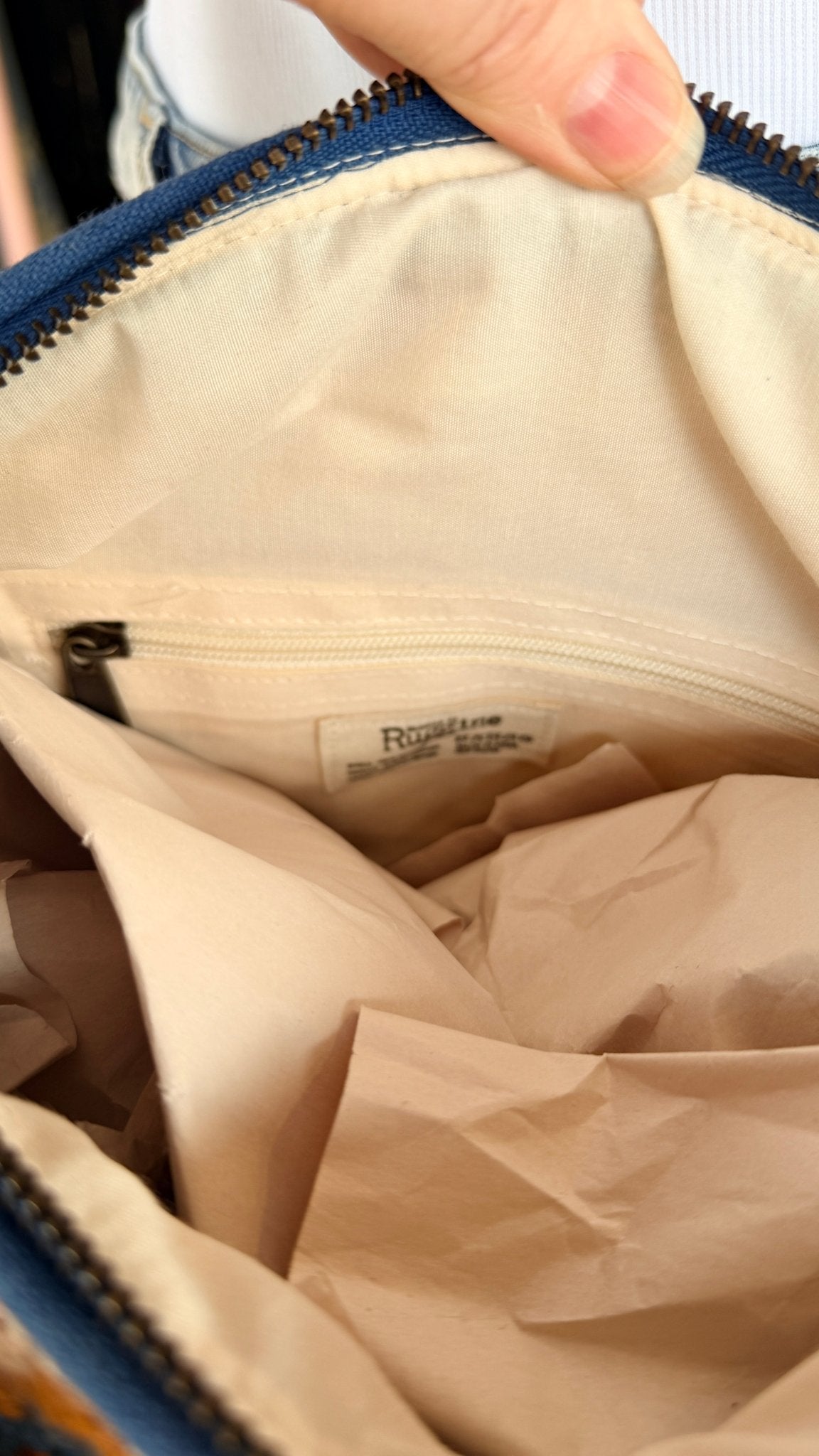 Sedona Dreams Pink & Blue Canvas Handbag - Rebecca James Clothing