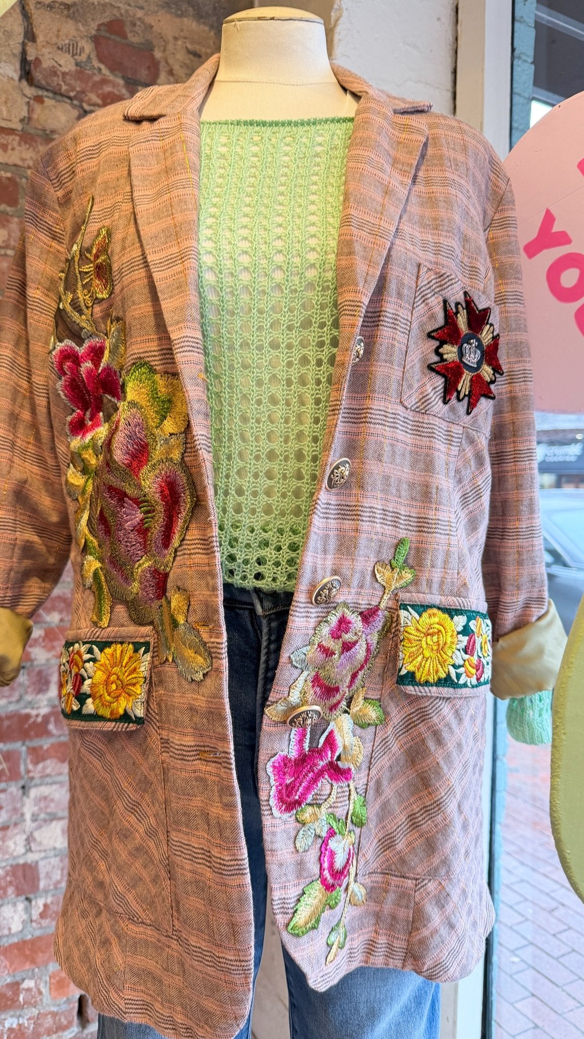 Sensation Pale Pink Oversized Blazer - Rebecca James Clothing