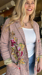 Sensation Pale Pink Oversized Blazer - Rebecca James Clothing