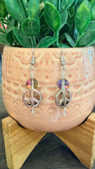 Silver Peace Drop Earrings by RJC - Rebecca James Clothing