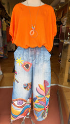 Siren's Dream: Under The Sea Artistic Wide - Leg Pants - Rebecca James Clothing