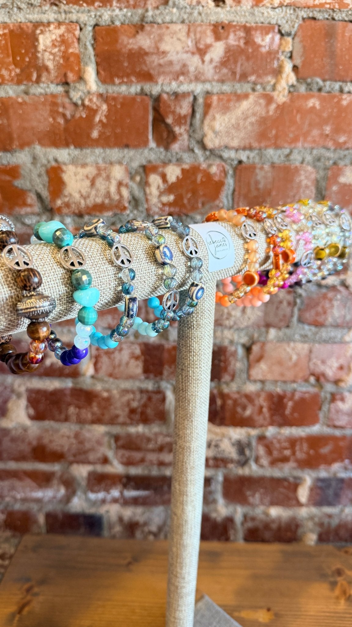 Spread Peace Handbeaded Braclet - Rebecca James Clothing