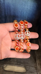 Spread Peace Handbeaded Braclet - Rebecca James Clothing