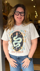 Stay Fierce Boho Graphic Tee - Rebecca James Clothing
