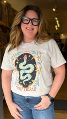 Stay Fierce Boho Graphic Tee - Rebecca James Clothing