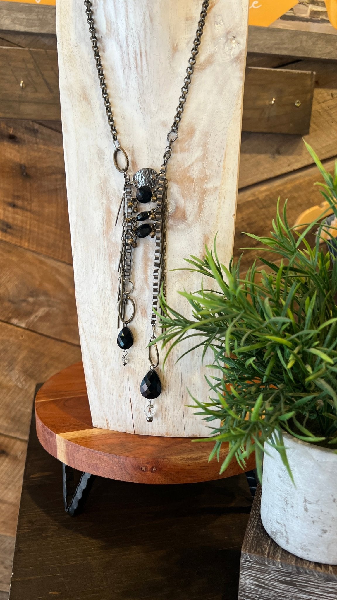 Steampunk Mixed Metal Necklace - Rebecca James Clothing