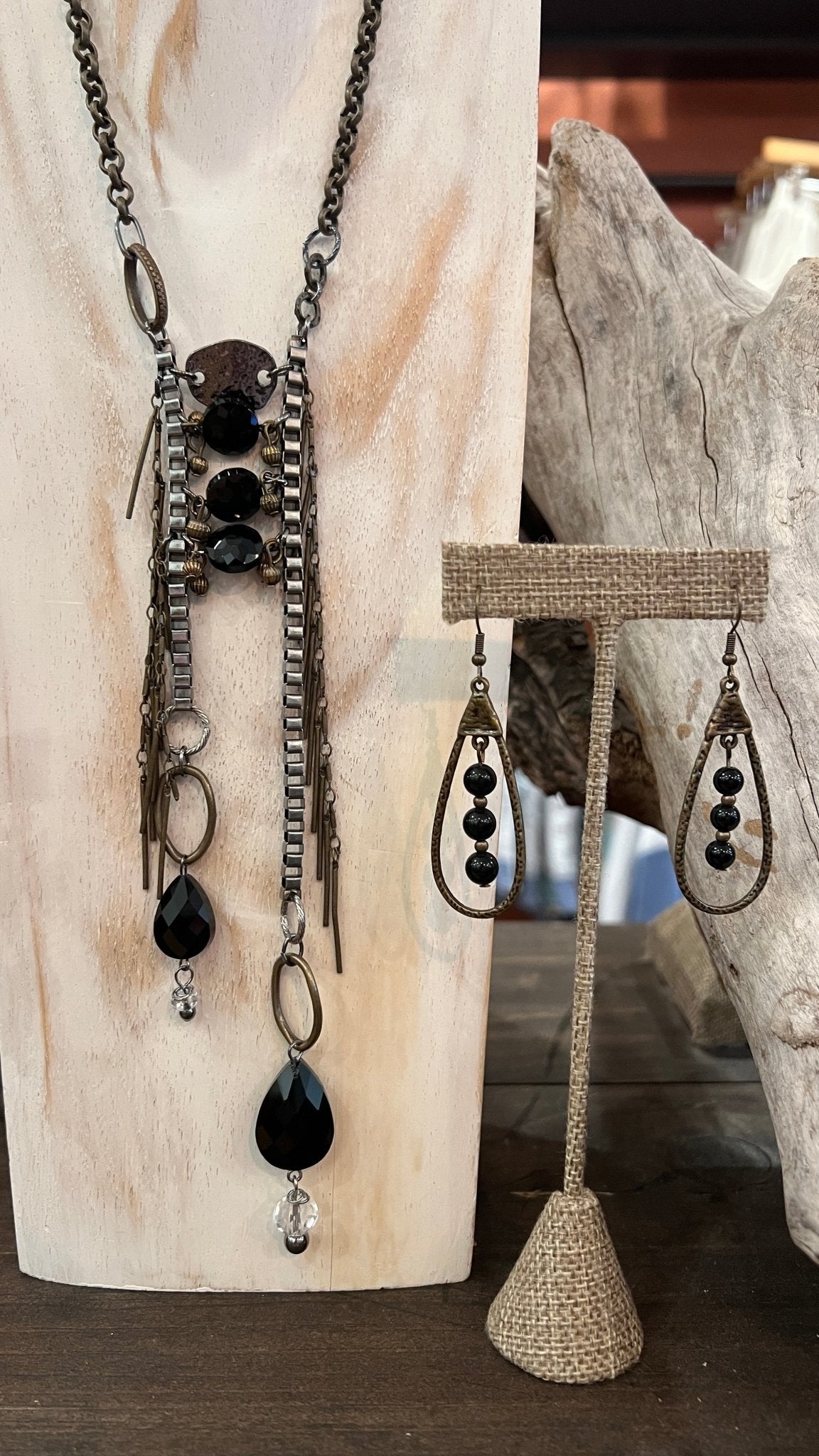 Steampunk Mixed Metal Necklace - Rebecca James Clothing