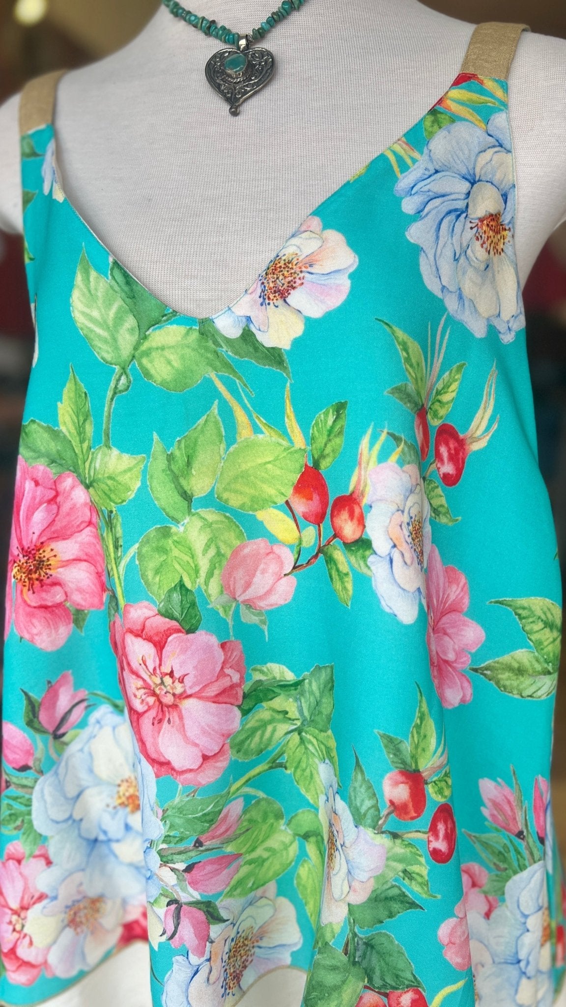 Summer Bliss Reversible Aratta Cami Top - Rebecca James Clothing