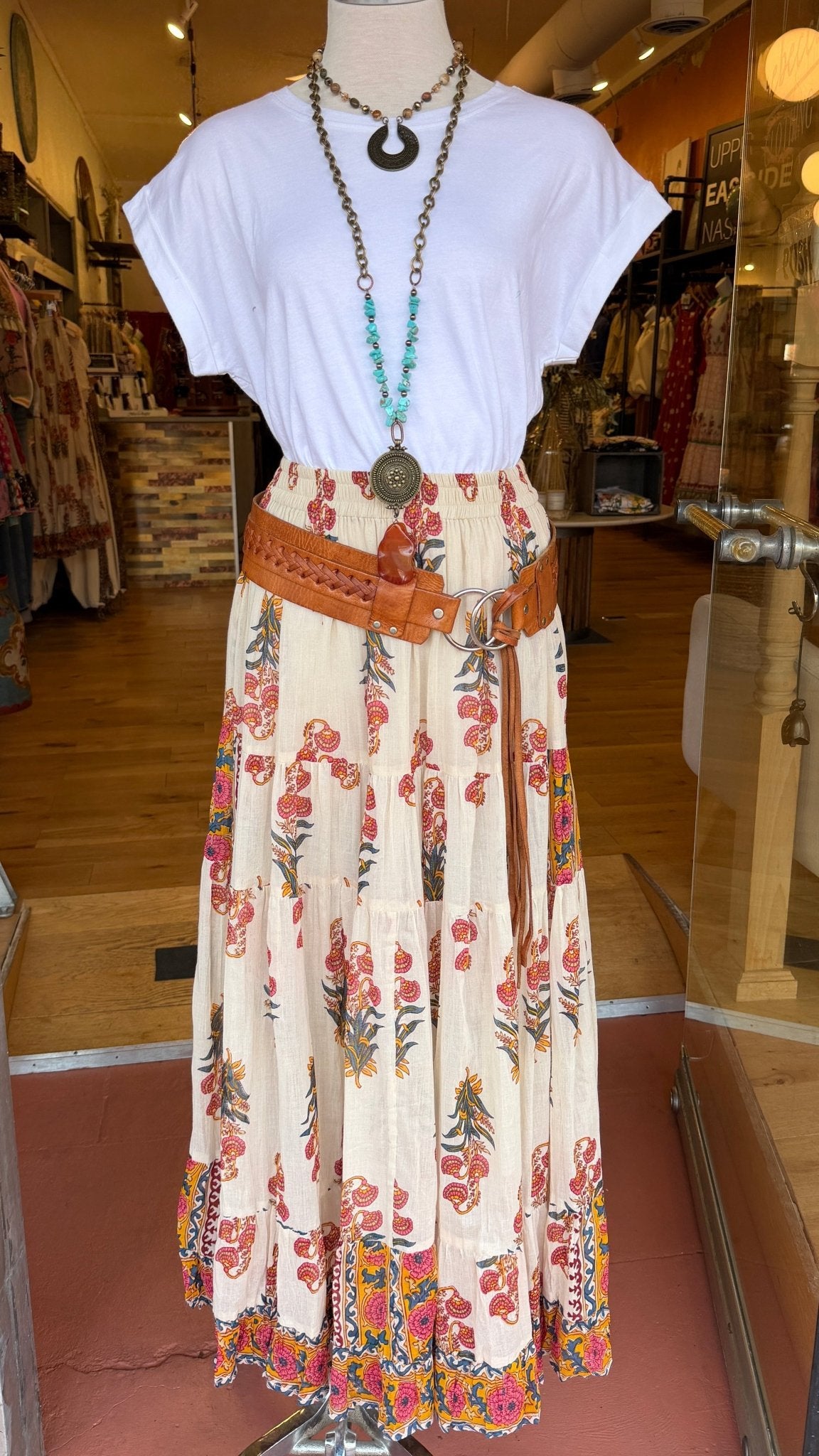 Summer Breeze Boho Chic Maxi Skirt - Rebecca James Clothing