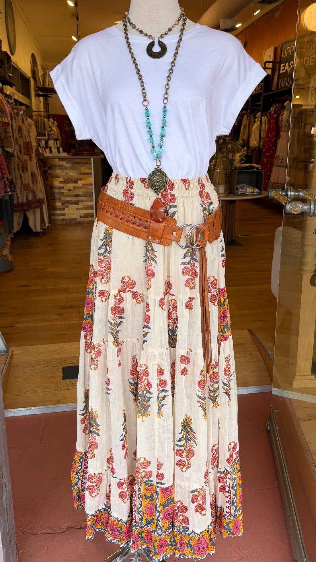 Summer Breeze Boho Chic Maxi Skirt - Rebecca James Clothing