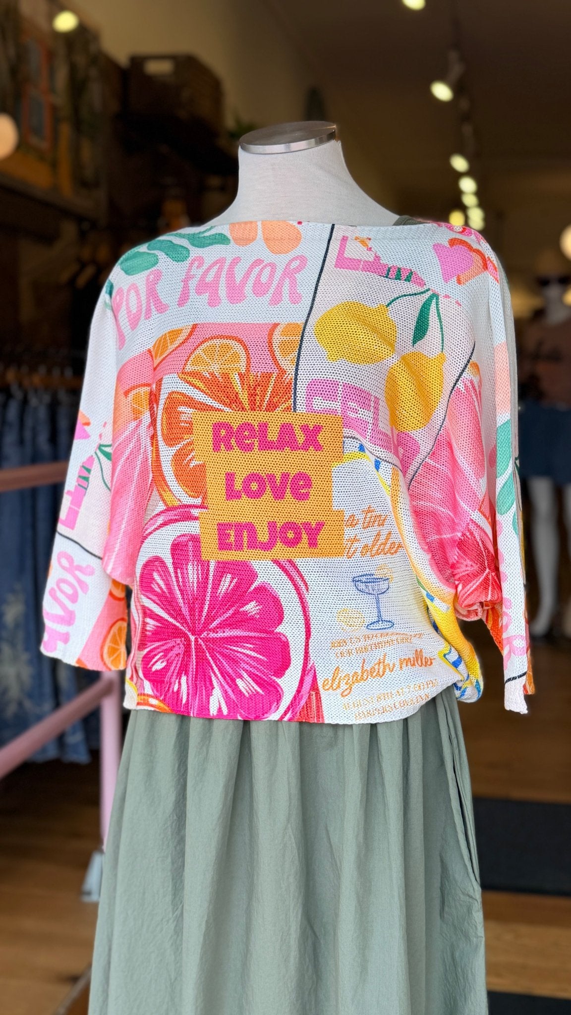 Summer Citrus Cocktail Hour Top - Rebecca James Clothing