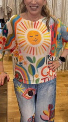 Sunshine Make Good Things Knit Top - Rebecca James Clothing