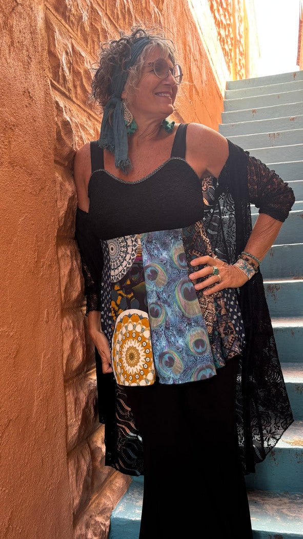 The Stevie Cardigan - Black Beauty by Hand Jive - Rebecca James Clothing