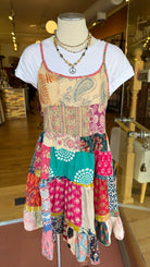 Three Strand Boho Chic Mixed Bead Peace Sign Necklace - Rebecca James Clothing