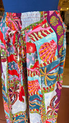 Tropical Escape Colorful Print Faux Wrap Pants - Rebecca James Clothing