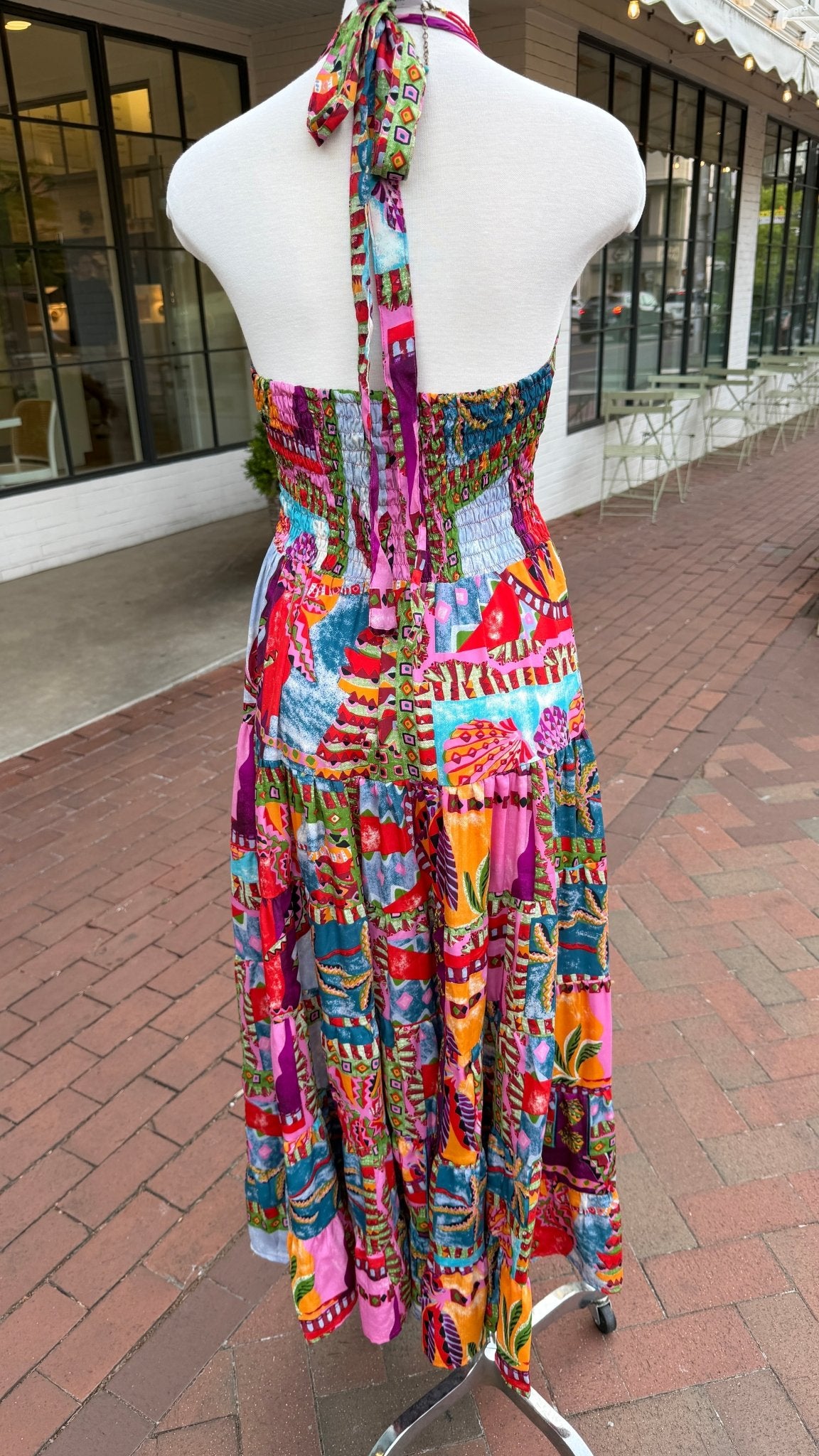 Tropical Escape Halter Maxi Dress - Rebecca James Clothing