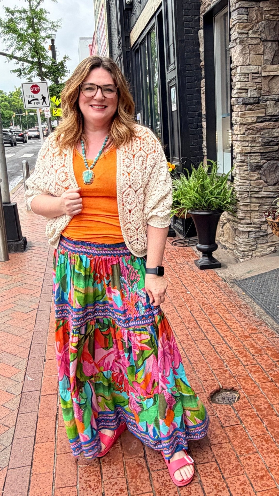 Tropical Heat Beaded Maxi Skirt - Rebecca James Clothing