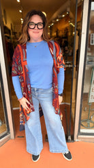 Tummy Control Wide Leg Light Wash Jeans by Risen - Rebecca James Clothing