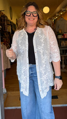 White Embroidered Boho Top 