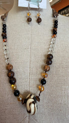 Woodland Wanderer Hand Beaded Necklace by RJC - Rebecca James Clothing