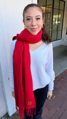 Wool Feel Solid Scarf - Rebecca James Clothing