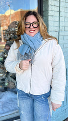 Wool Feel Solid Scarf - Rebecca James Clothing